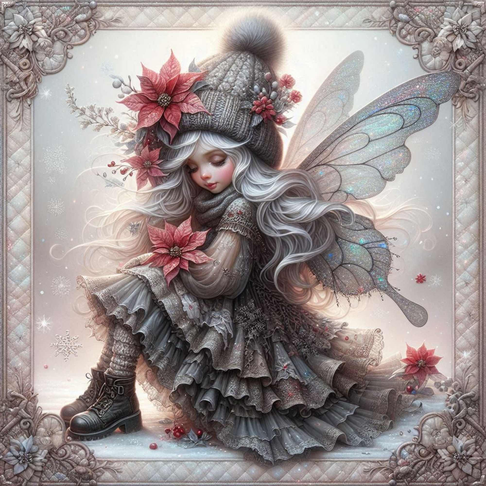 Snowkissed Fairy Diamond Painting