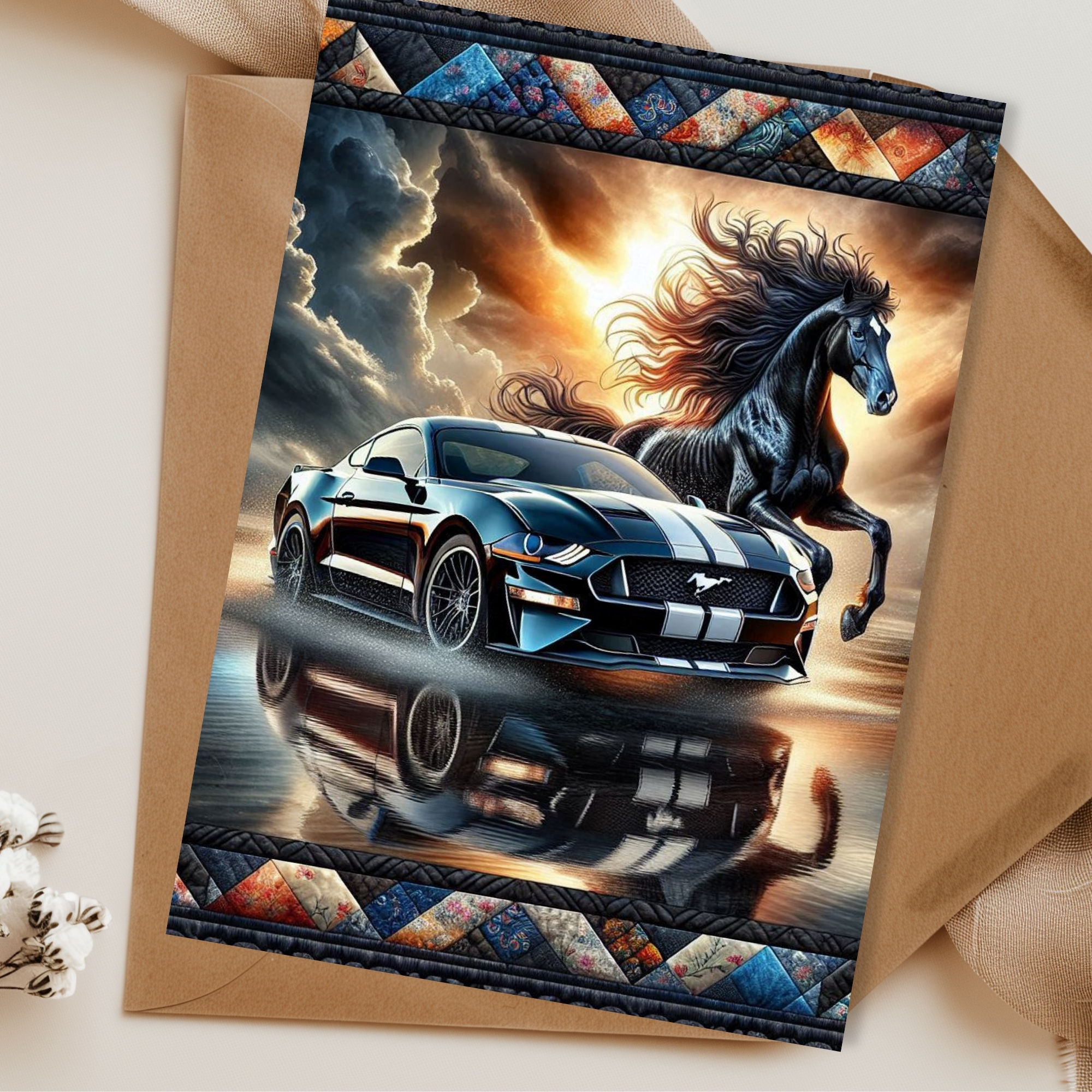 Spirit of the Mustang Blank Greeting Card Set