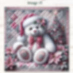 Thumbnail: Snowflake Sweetness Teddy Fabric Panels