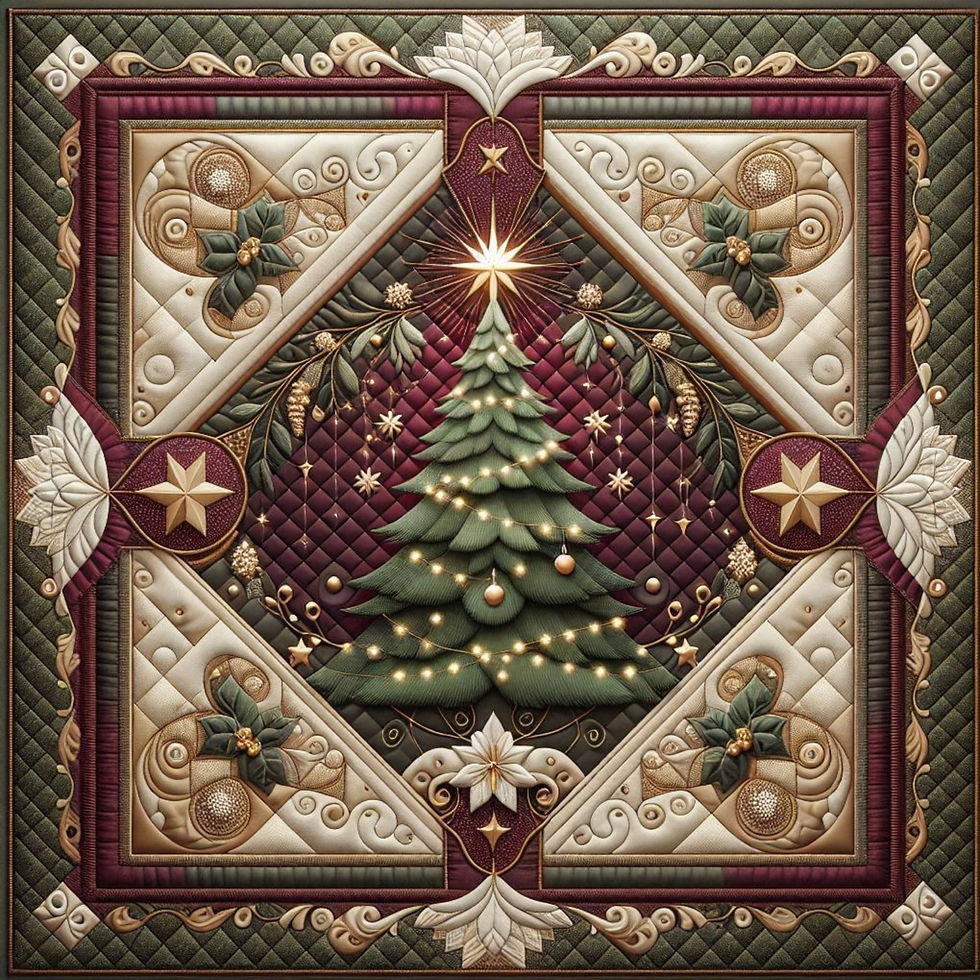 Thumbnail: Glimmering Holiday Pines Diamond Painting