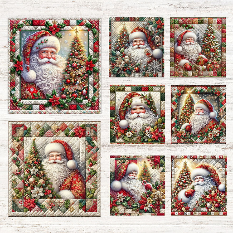 Thumbnail: Santa's Starlight Fabric Panels