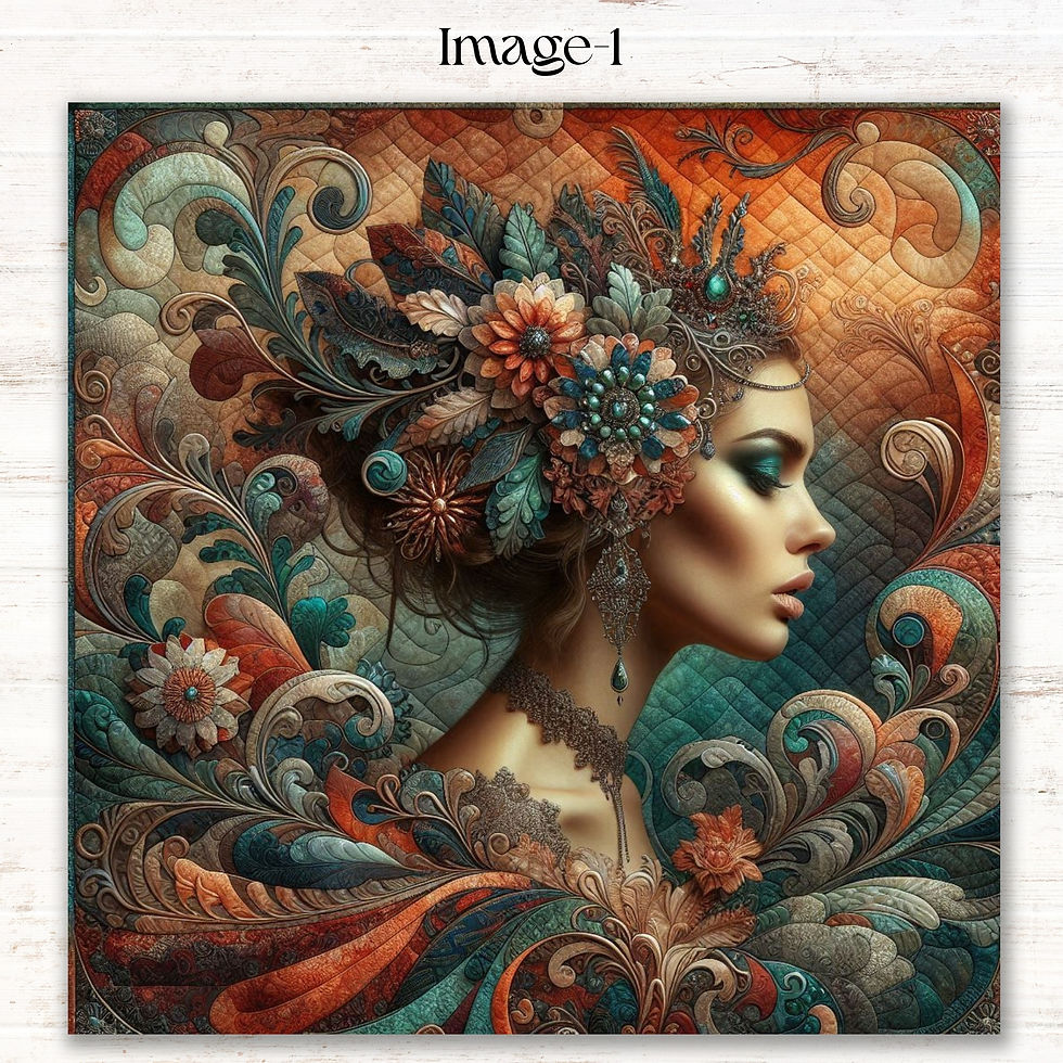 Thumbnail: Baroque Blossom Beauty Diamond Painting