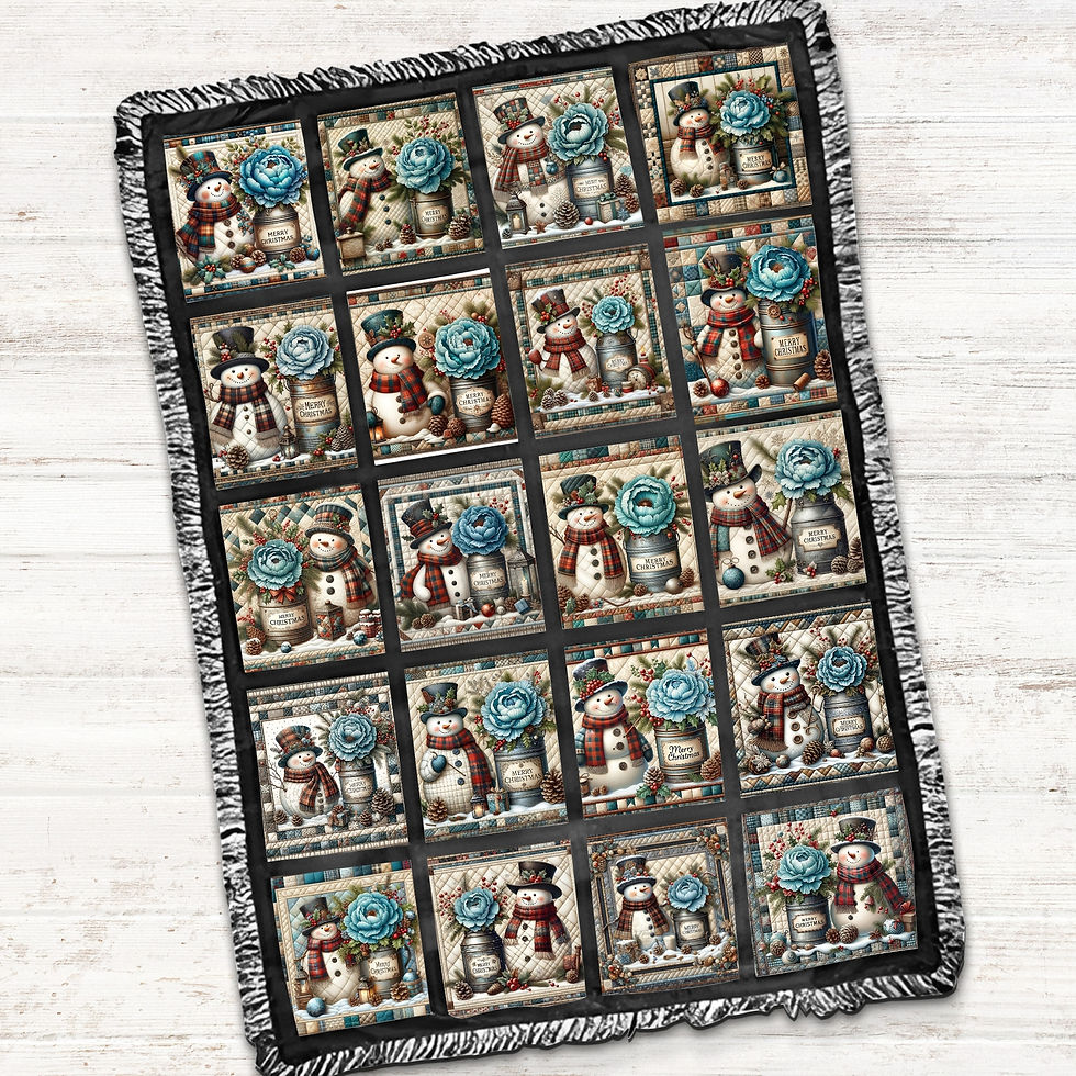 Thumbnail: Frosty Friends & Holiday Blooms Fabric Panels