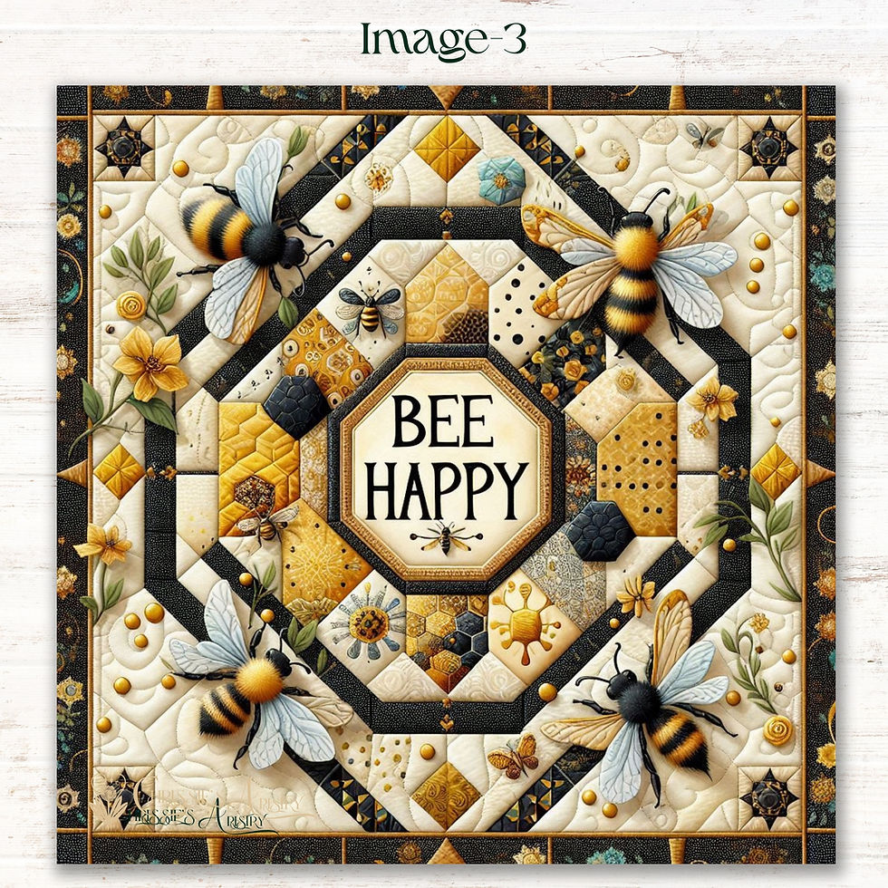 Thumbnail: Buzzing with Joy Honeybee Fabric Panels