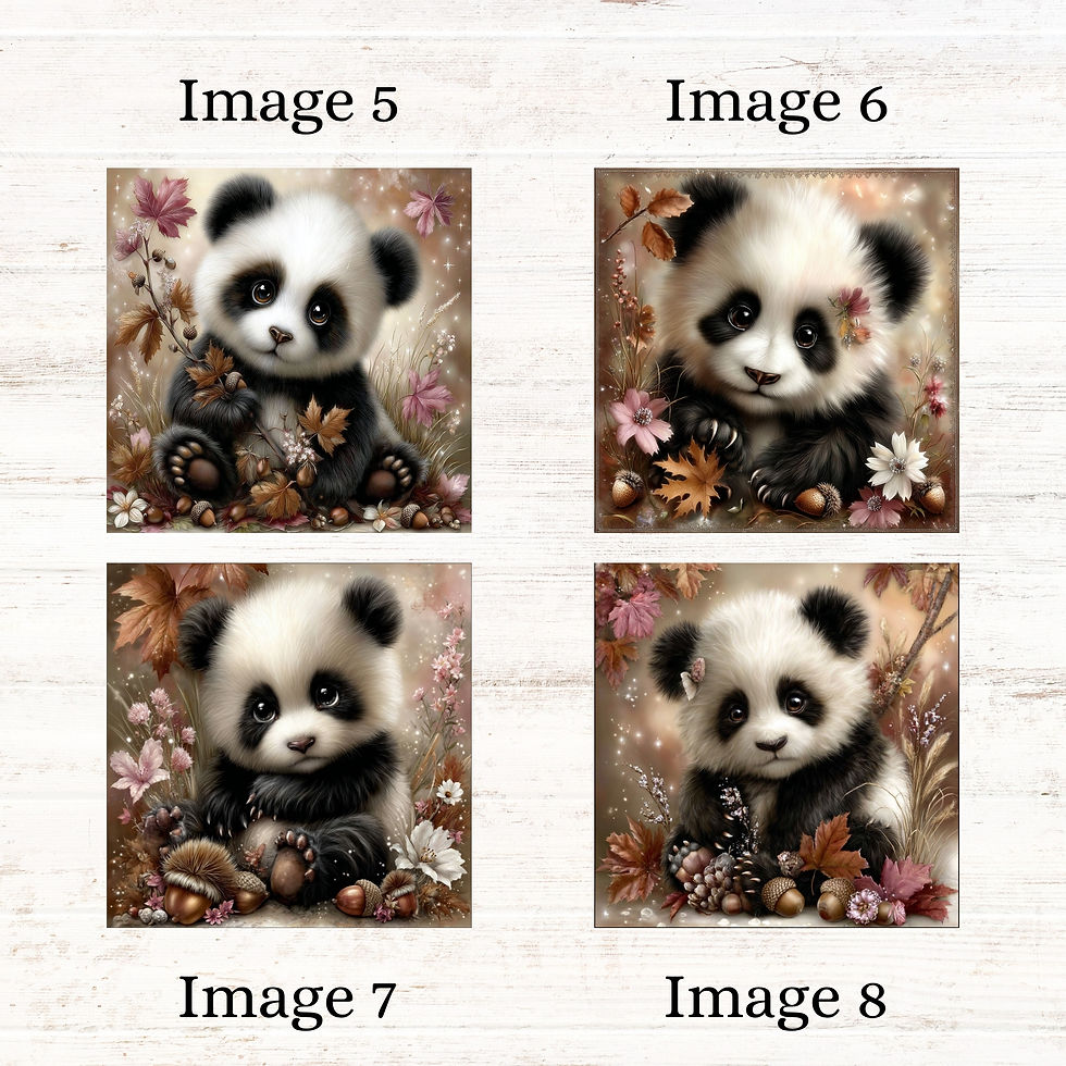 Thumbnail: Little Panda Wonder Fabric Panels