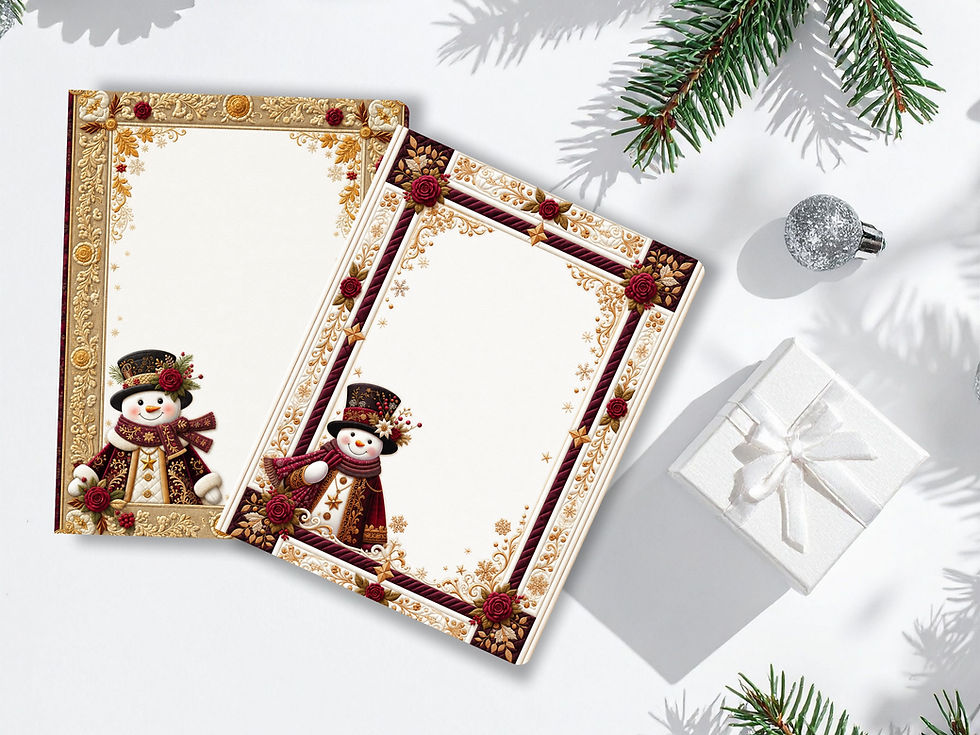 Thumbnail: Snowman Splendor Printable Notepad