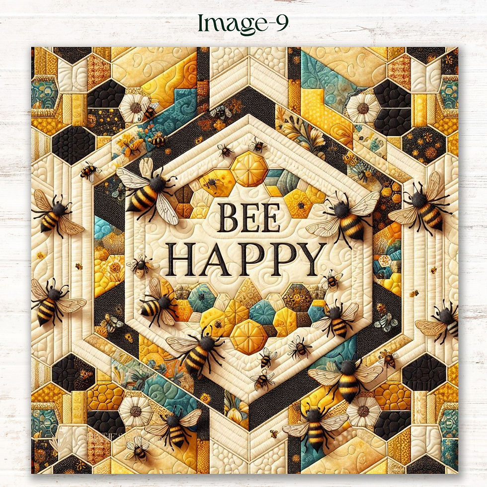 Thumbnail: Buzzing with Joy Honeybee Fabric Panels