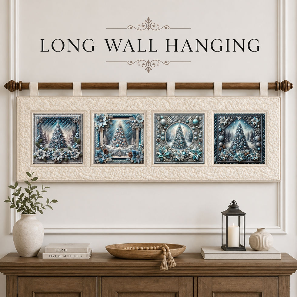 Thumbnail: Enchanted Frost Holiday 20-Piece Fabric Panel Set