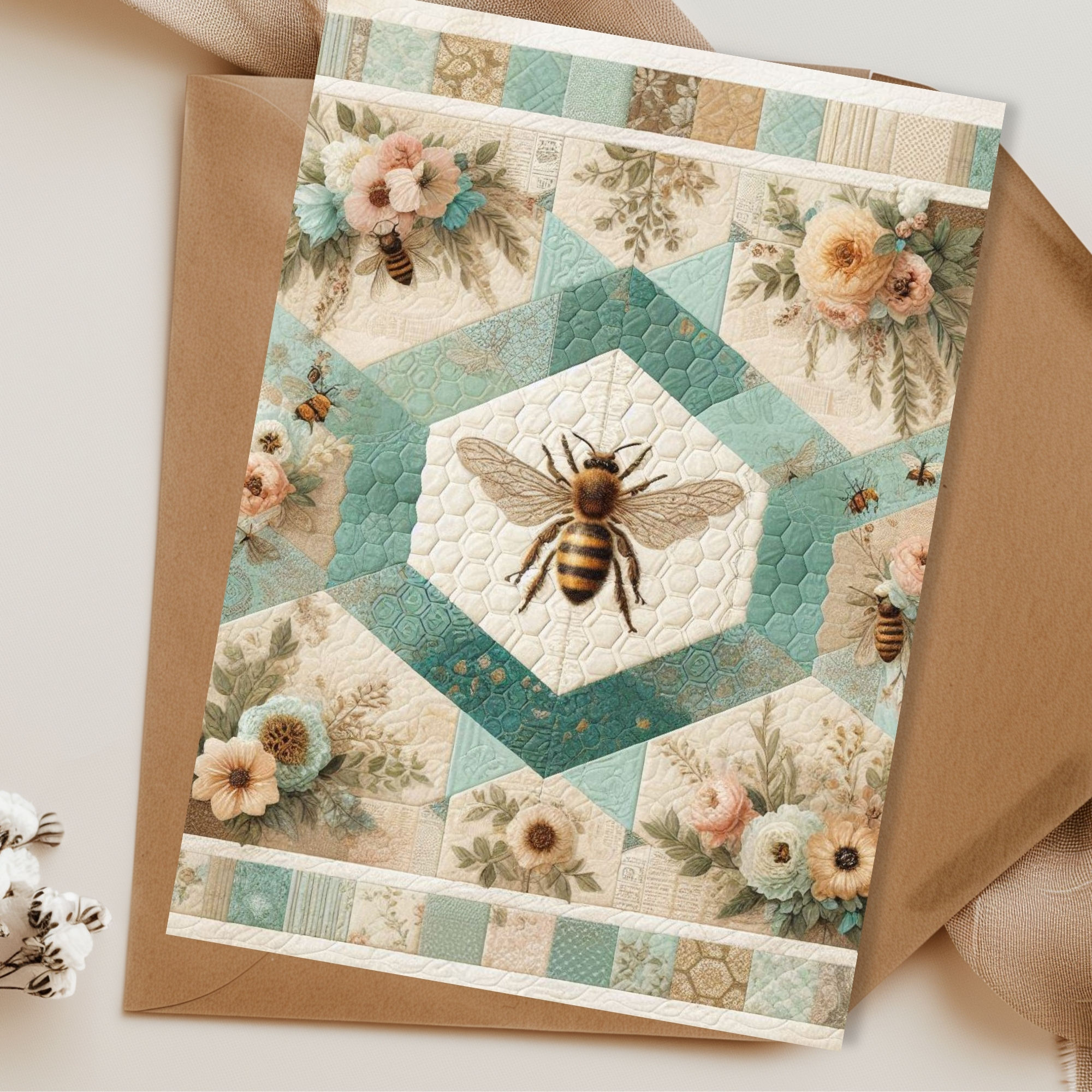Honeybee Meadow Blank Greeting Card Set