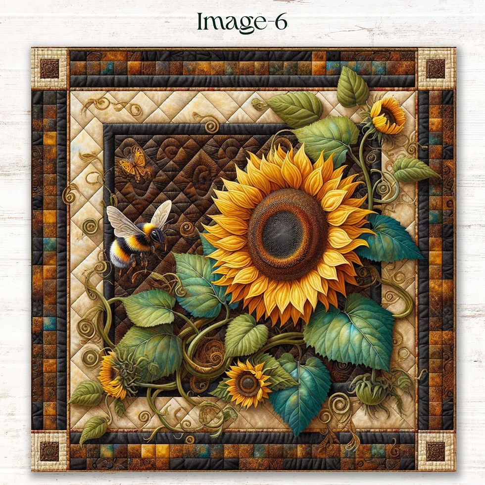 Thumbnail: Bee Inspired Vibrant Sunflower Diamond Painting