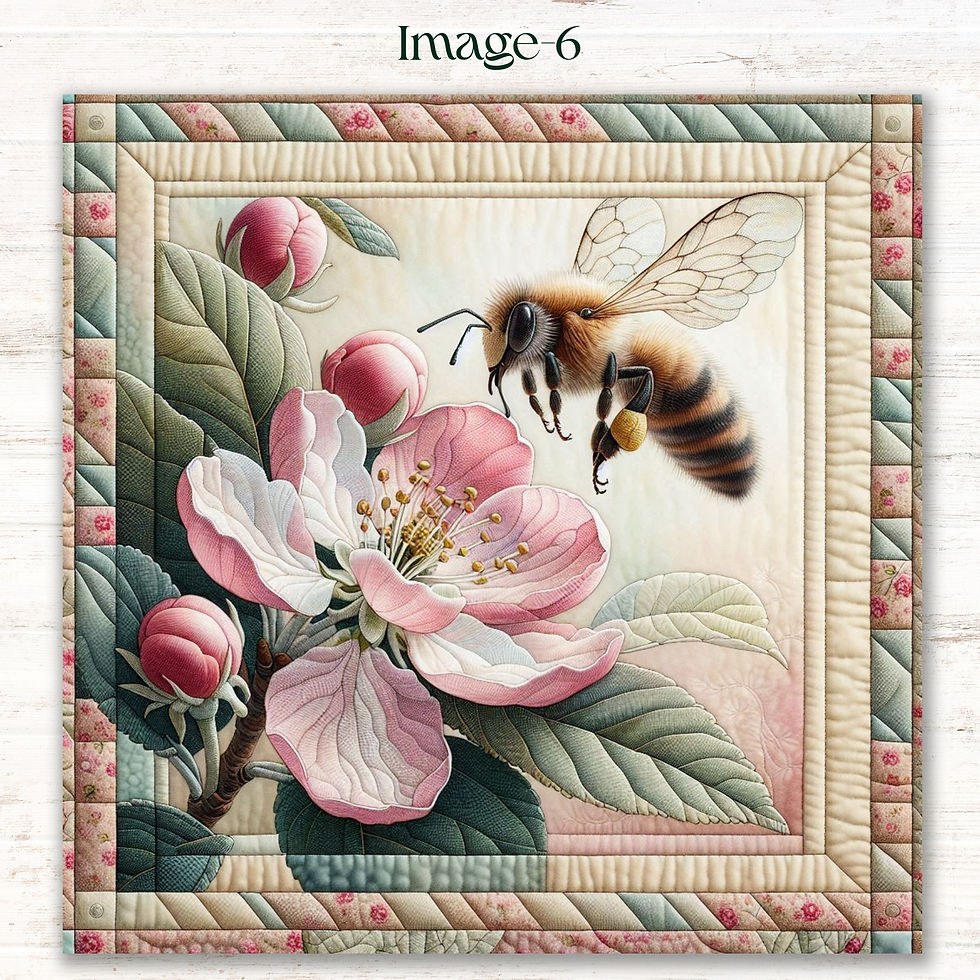 Thumbnail: Honeybee Blossom Dance Diamond Painting