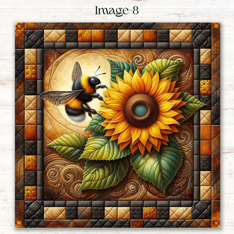 Thumbnail: Bee Inspired Vibrant Sunflower Diamond Painting