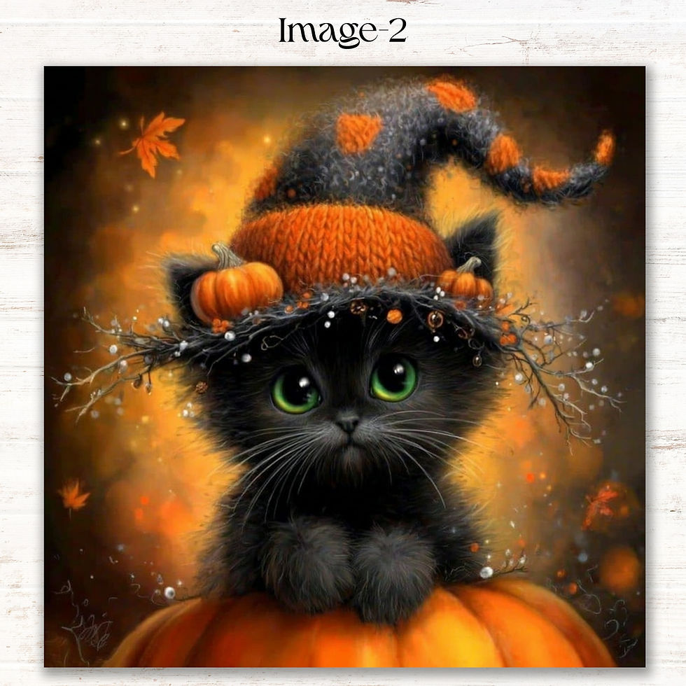 Thumbnail: Pumpkin Patch Paws Diamond Painting
