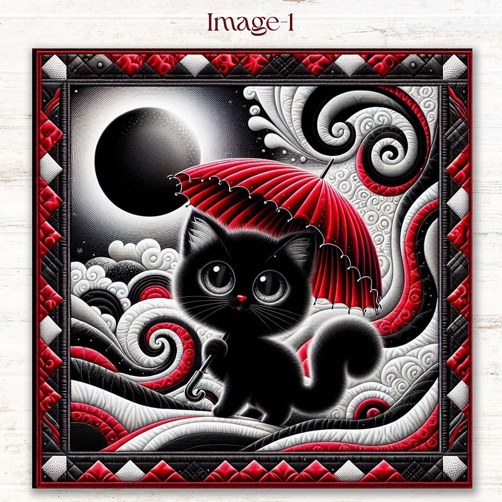 Thumbnail: Purr-fectly Posh Kitten Diamond Painting