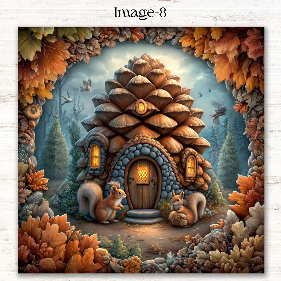 Thumbnail: Squirrel’s Cozy Corner Diamond Painting