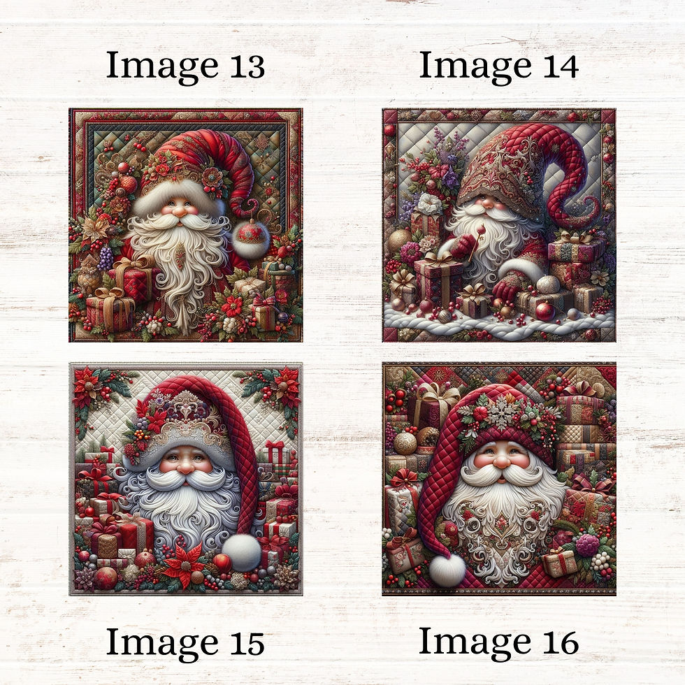 Thumbnail: Santa's Gift 20-Piece Fabric Panel Set