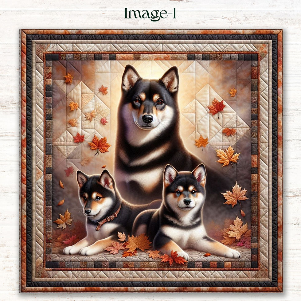 Thumbnail: Autumn Shiba Family Diamond Painting