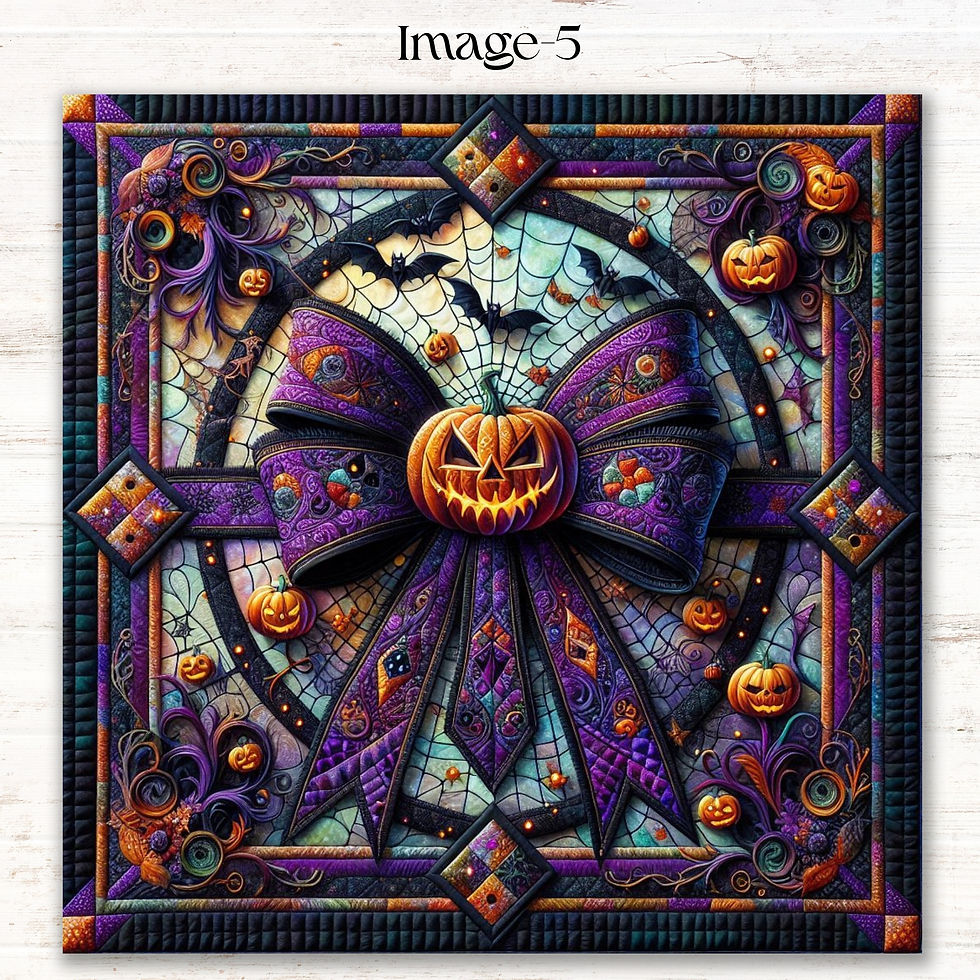 Thumbnail: Jack-o'-Lantern Bows & Spooky Shows Diamond Painting