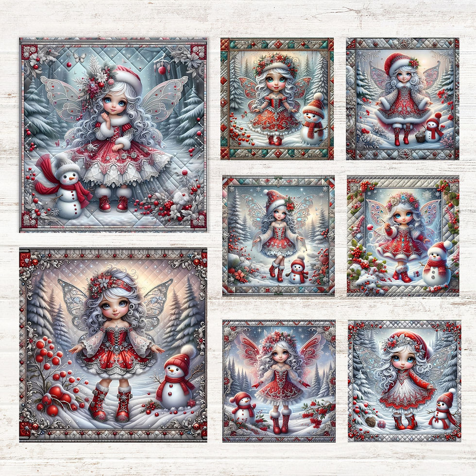 Thumbnail: Frosty Fairyland Magic Fabric Panels
