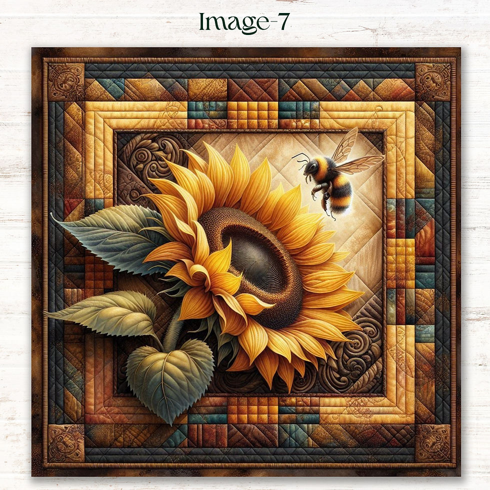 Thumbnail: Bee Inspired Vibrant Sunflower Diamond Painting