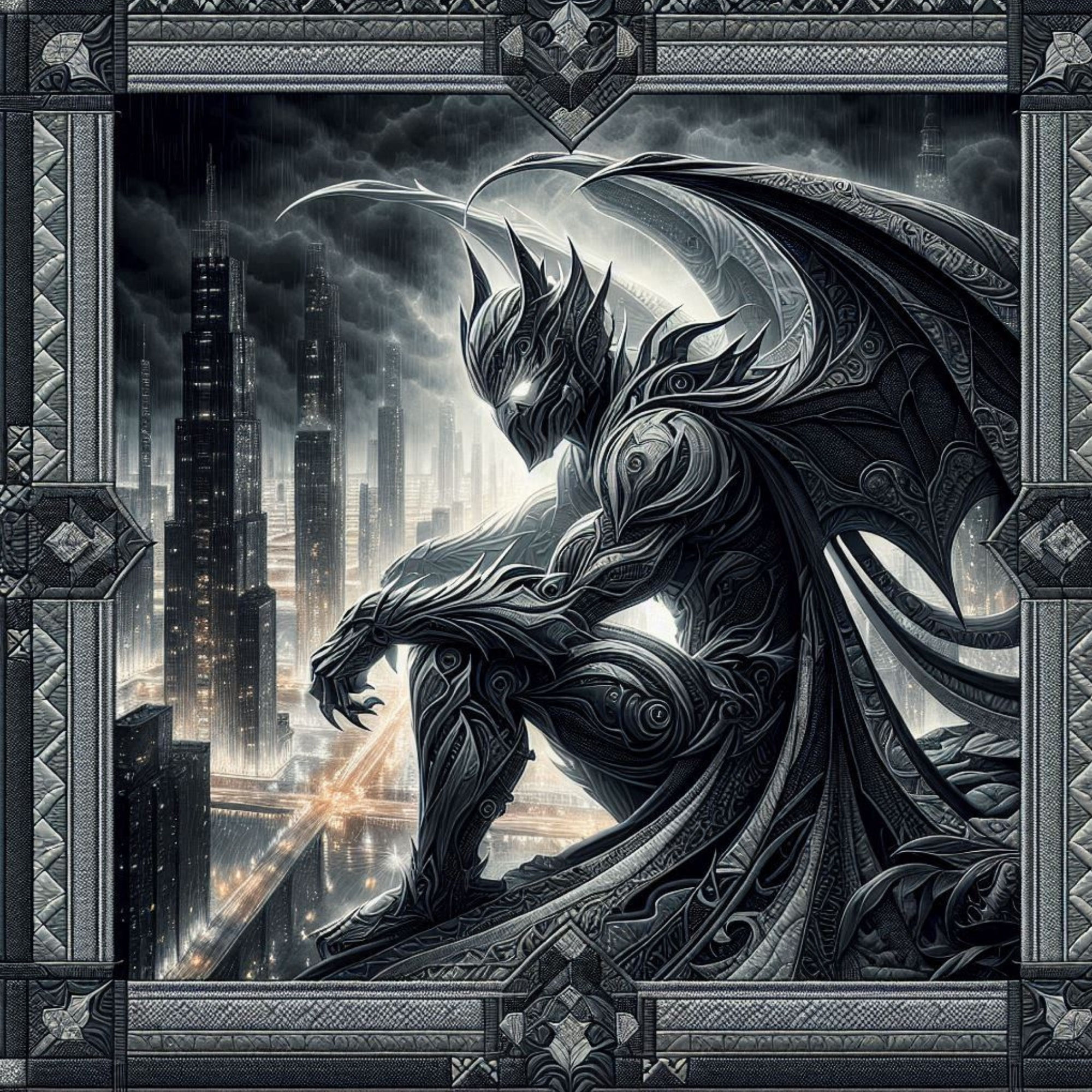 Shadow Sentinel Diamond Painting