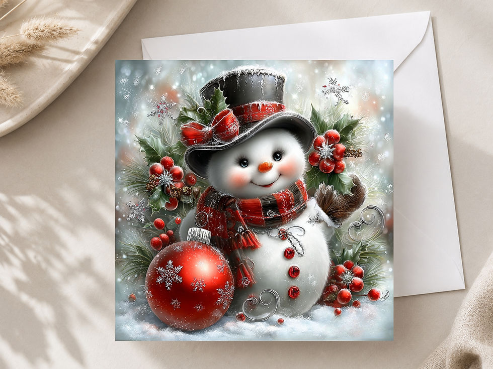 Thumbnail: Frosted Berry Bliss Printable Greeting Cards.