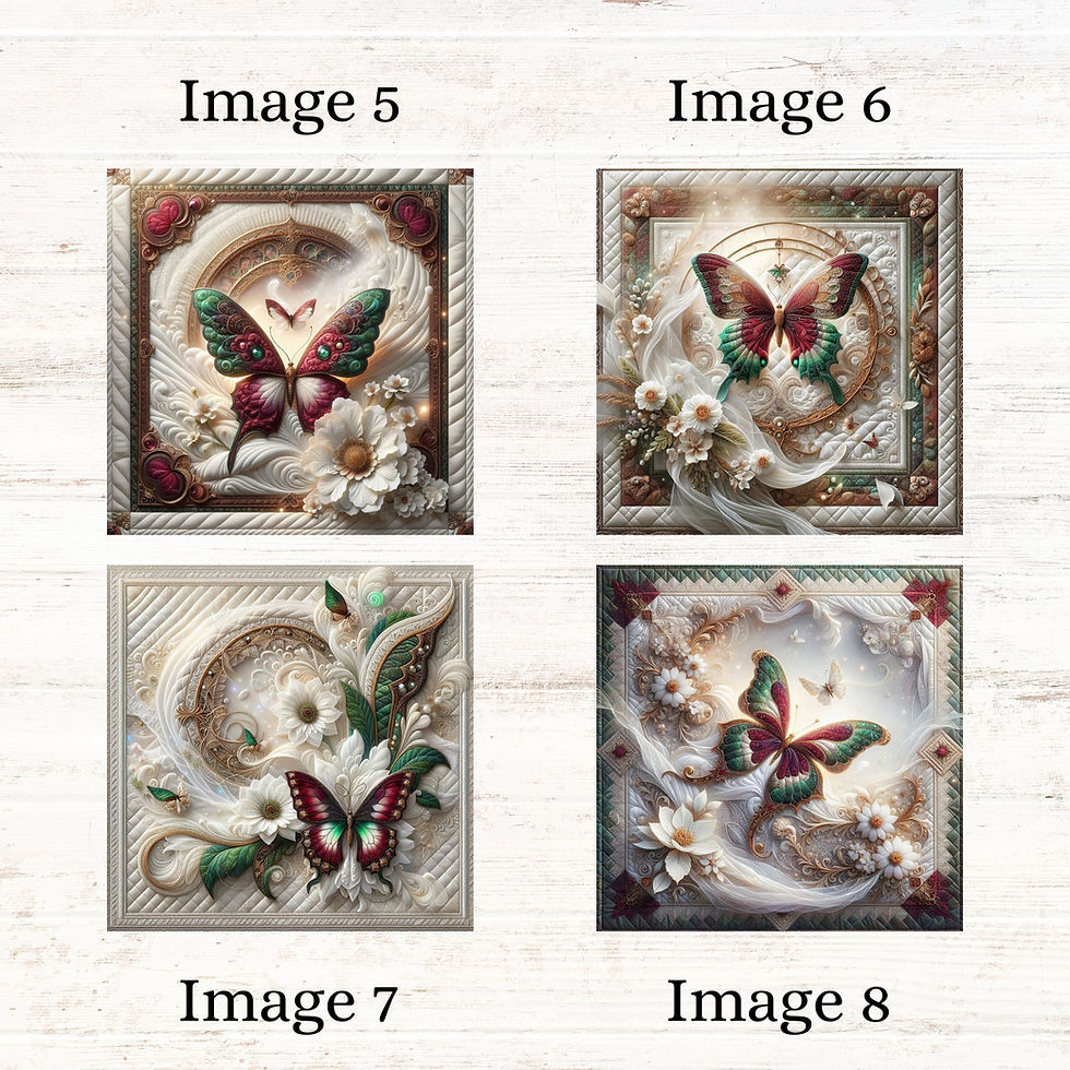 Thumbnail: Evergreen Butterfly Fabric Panels
