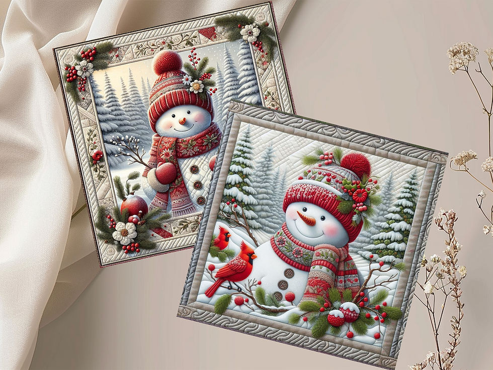 Thumbnail: Frostys Forest Walk Printable Greeting Cards.