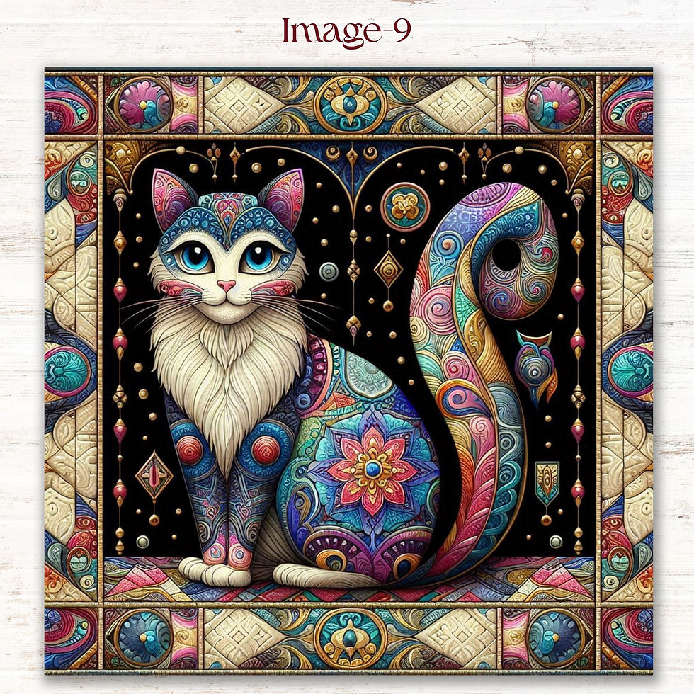 Thumbnail: Vibrant Cat Magic Diamond Painting