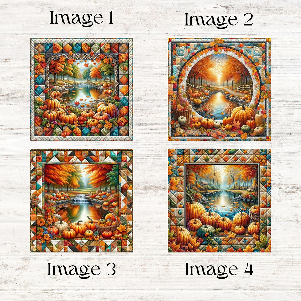 Thumbnail: Autumn’s Golden Reflection Fabric Panels