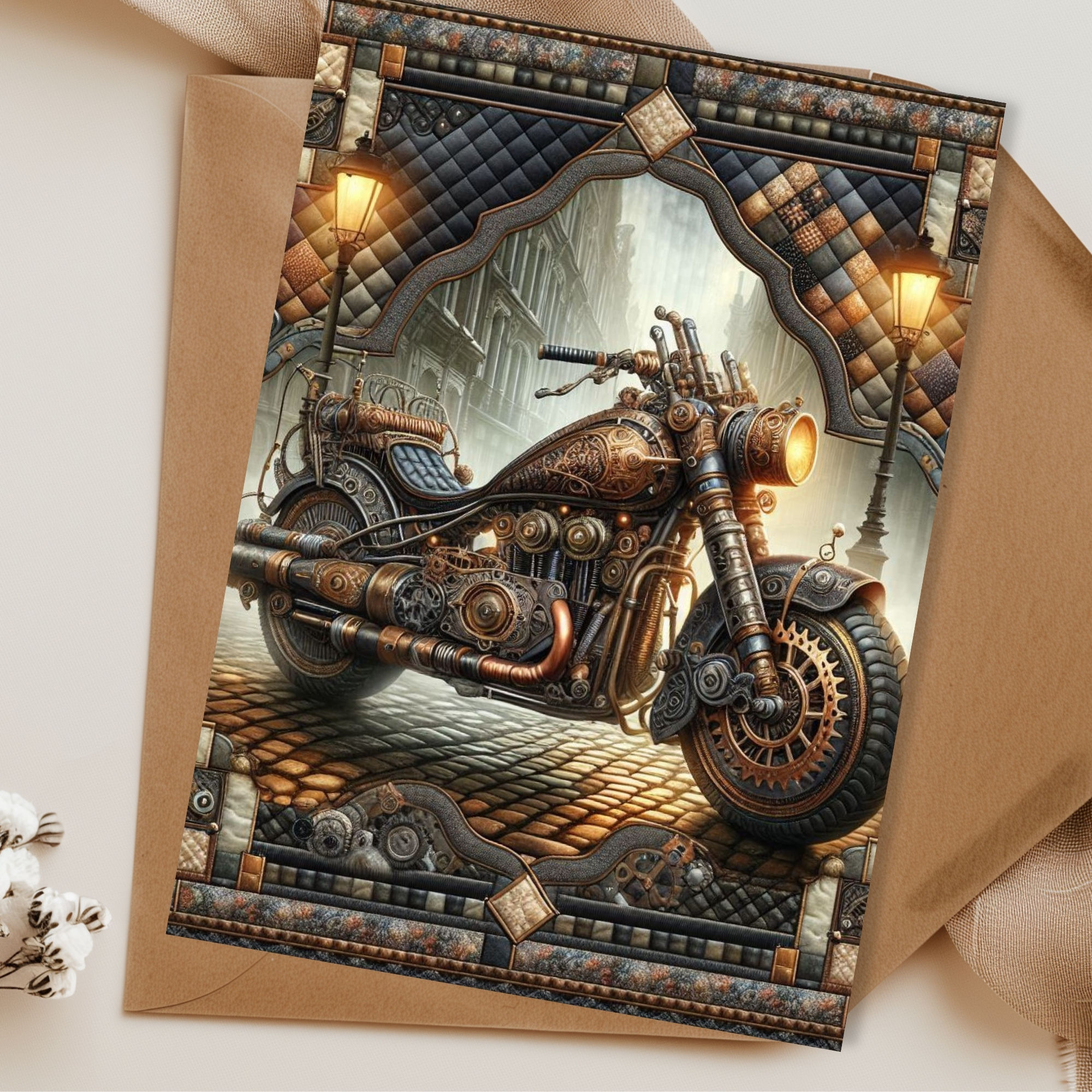 Shadows of Steel Blank Greeting Card Set