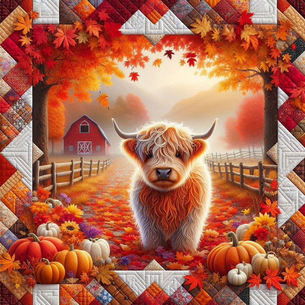 Thumbnail: Moo-dy Maple Stroll Diamond Painting