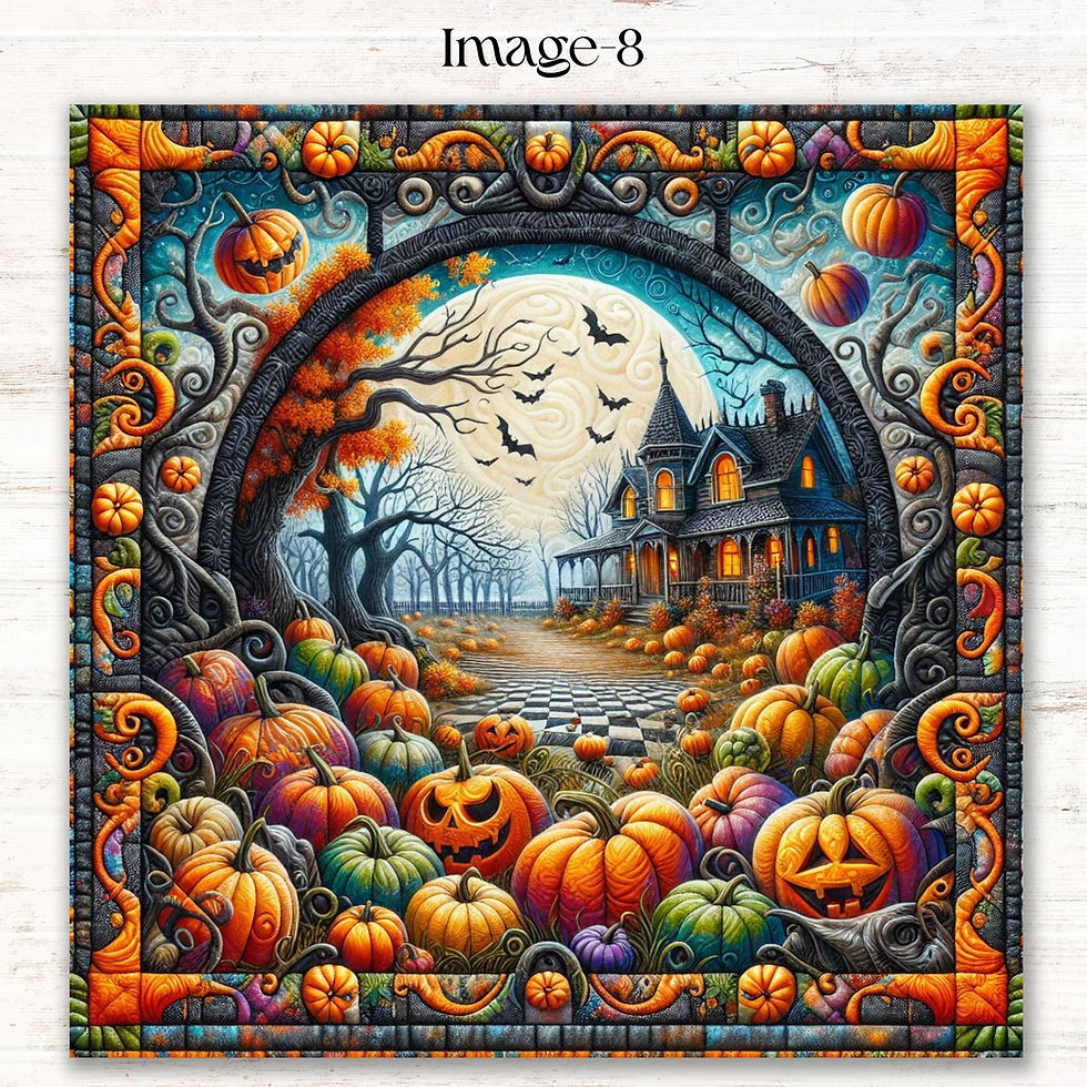 Thumbnail: Midnight at Pumpkin Hill Diamond Painting