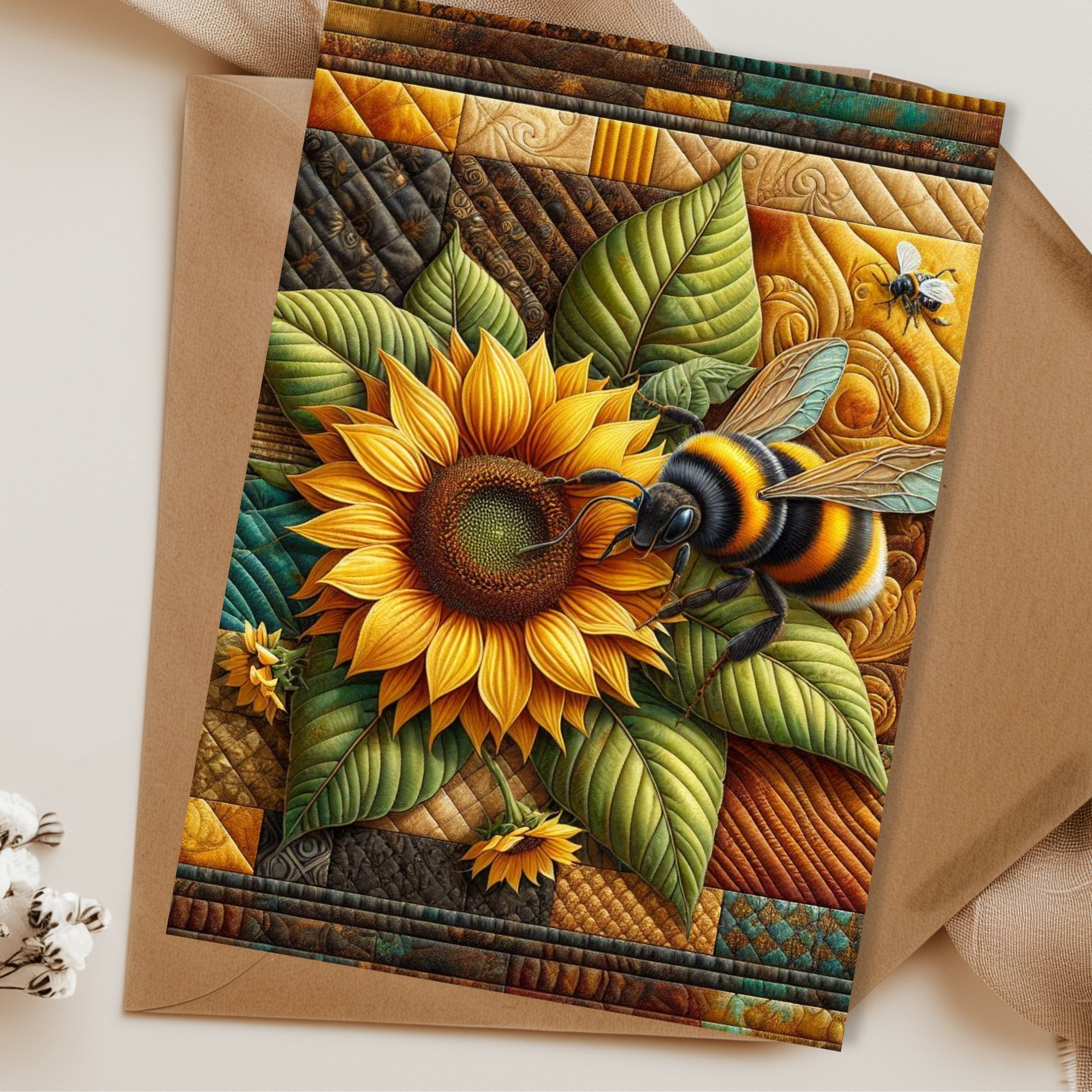 Bee Inspired Blank Greeting Card Set