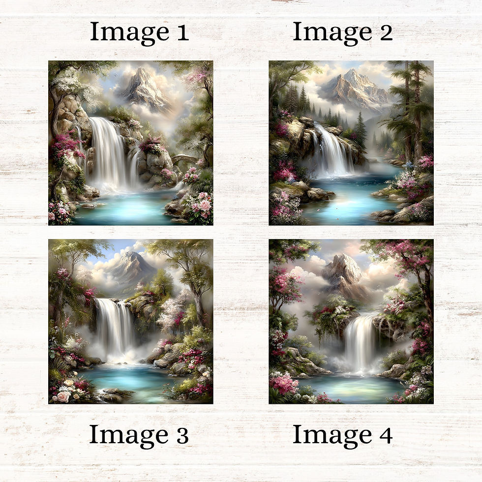 Thumbnail: Dreamscape Mountain Falls Fabric Panels