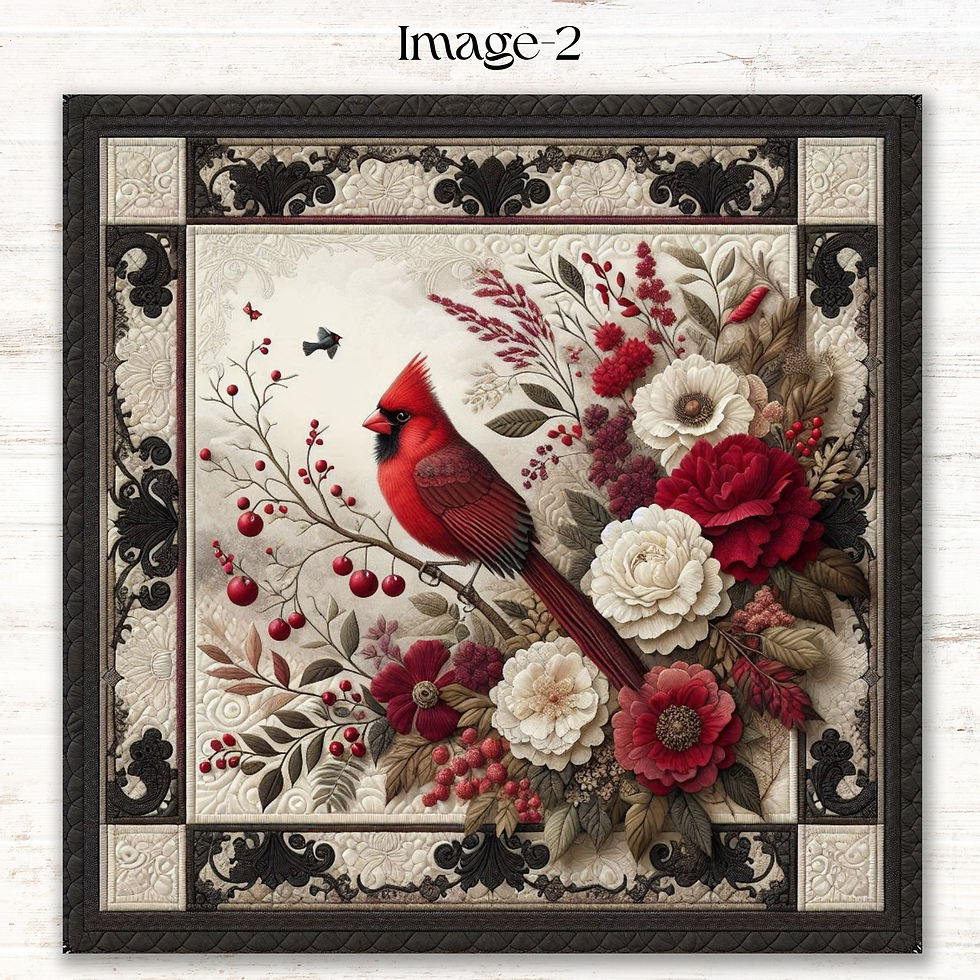 Thumbnail: Winter Blossom Cardinal Diamond Painting