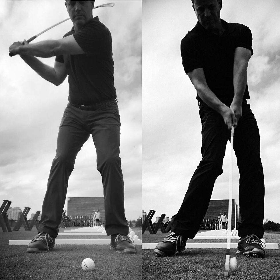 PGA Golfer Dave Bakyta making an incredible swing