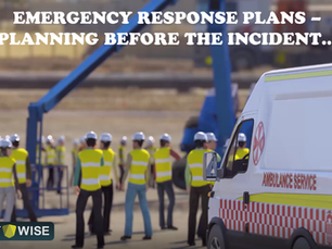 Emergency Response Plans- Planning Before the Incident