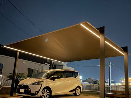 カーポートSC in霧島市【新登場！シームレスラインライト🔦】