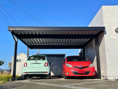 折板カーポートin霧島市