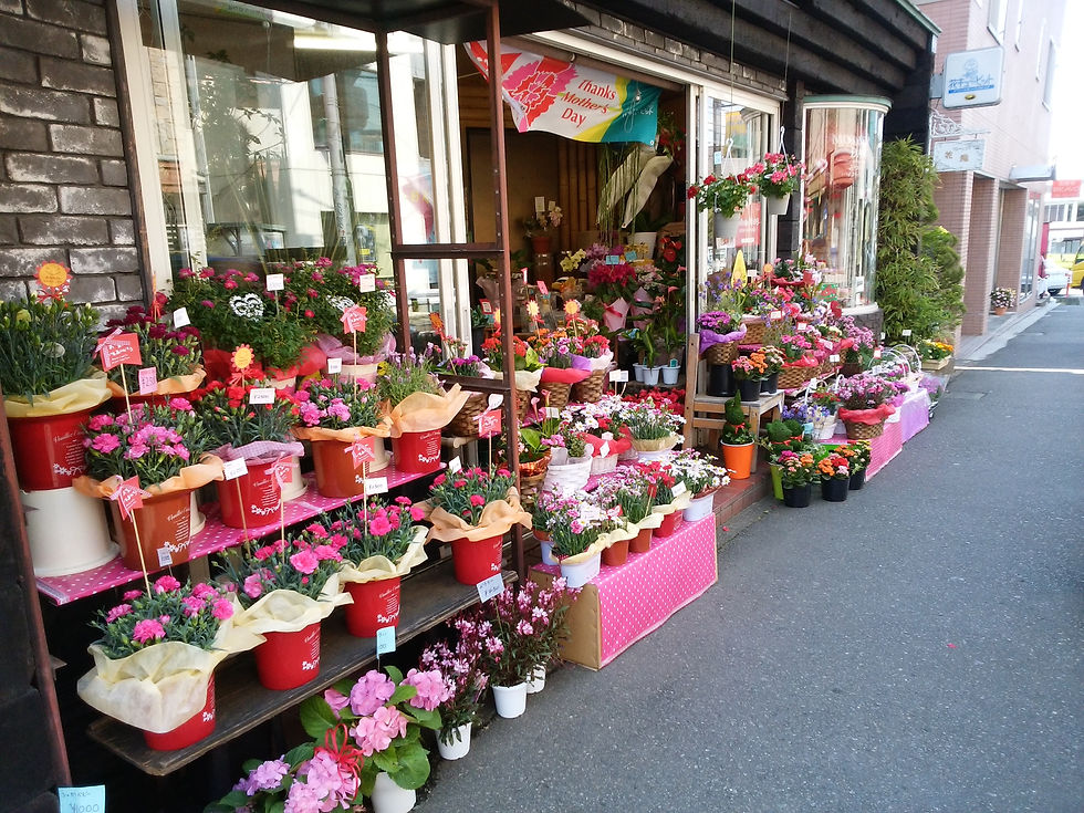気軽に足を止めてお花をお選びください