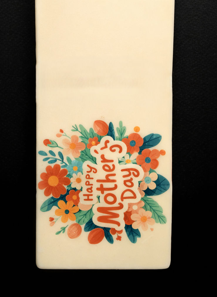 Personalised printed chocolate bar with custom message