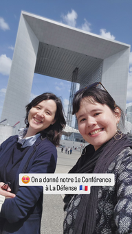 Gwenny Nurtantio et Yoneko Nurtantio, Axa France, La Défense, Paris, Conférence gestion du temps