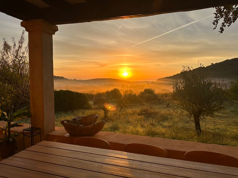 Beautiful sunset from the finca