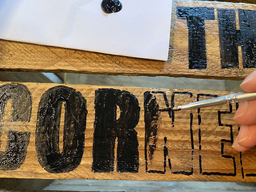 Schrift übertragen mit Durchschlagpapier