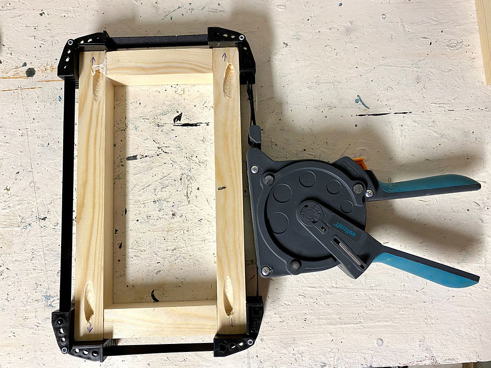 wolfcraft Rahmenspanner für DIY Windlicht
