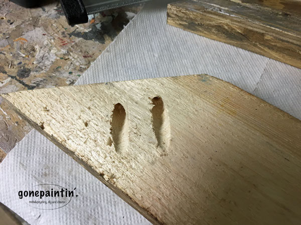 Taschenbohrungen mit Wolfcraft jig