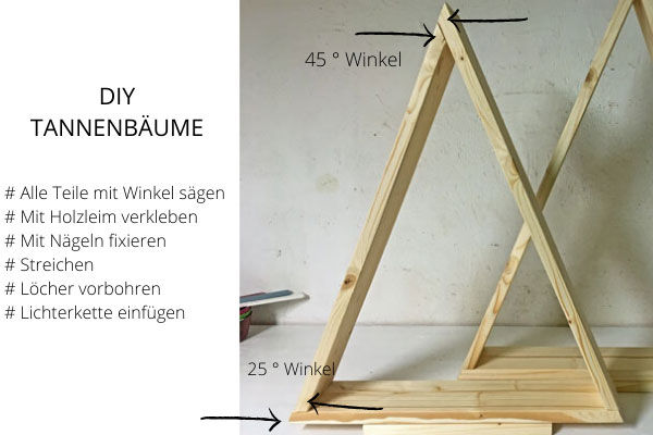 DIY TANNENBÄUME MIT BELEUCHTUNG