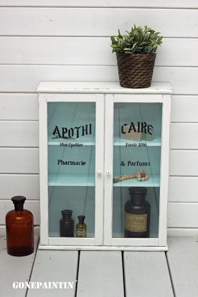 Schablone auf Glas - so geht´s!