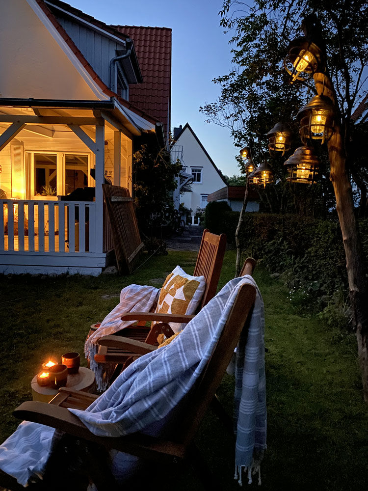 DIY Lichterketten Halterung für außen